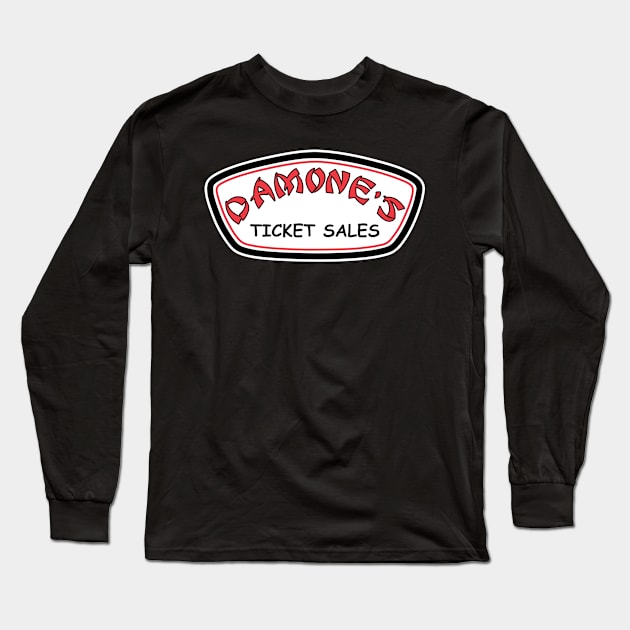 Damone's Ticket Sales - Ron Jon Style Long Sleeve T-Shirt by RetroZest